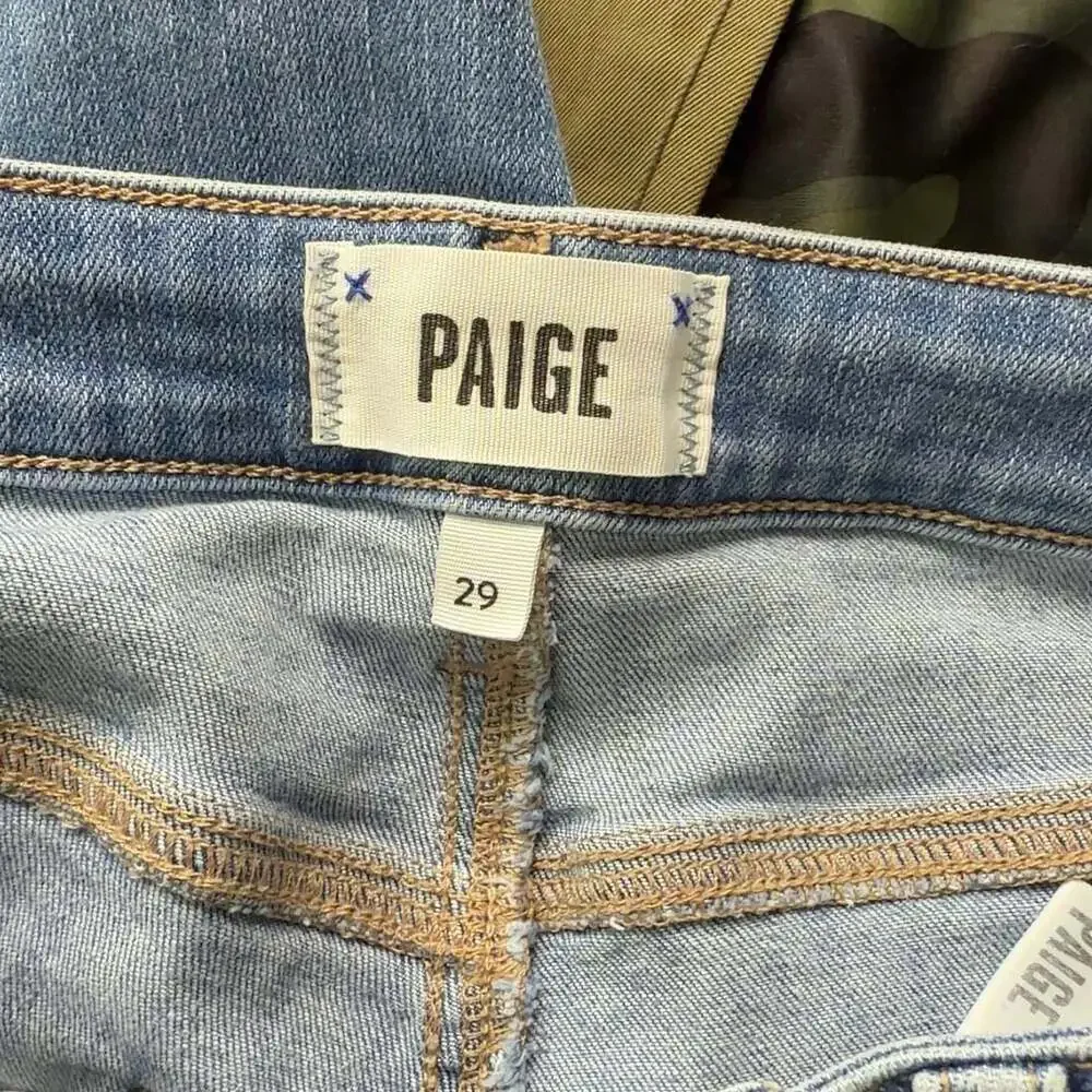 PAIGE Hoxton Slim Crop Jeans Size 29 Medium Wash Denim Women’s